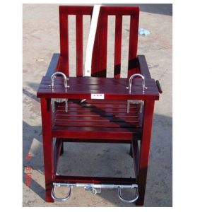 ATZY-T-M2型铁制审讯椅（仿木)