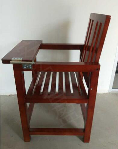 ATZY-M-08型小锁（橡木）审讯椅(图2)