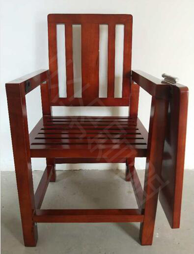 ATZY-M-08型小锁（橡木）审讯椅(图3)