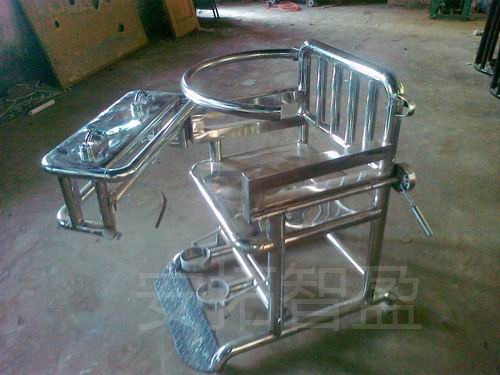 ATZY-B-09型圆管不锈钢审讯椅(图2)