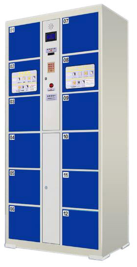 ATZY-MMG-01型密码刷卡柜 门条码柜 电子存包柜(图1)