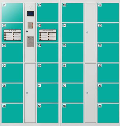 ATZY-MMG-01型密码刷卡柜 门条码柜 电子存包柜(图2)