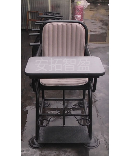 ATZY-ZH型棕黑色钥匙型审讯椅(图1)